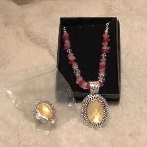 Necklace with matching ring